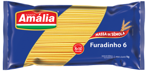 MASSA STA AMALIA SEMOLA FURADINHO 6 1kg