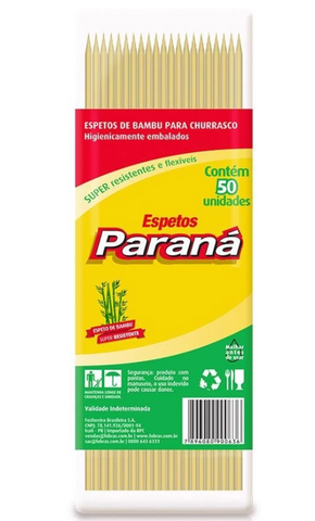ESPETO BAMBU PARANA C/50