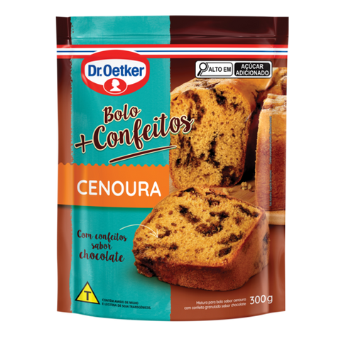 MISTURA BOLO DR OETKER CENOURA CONFEITOS 300g