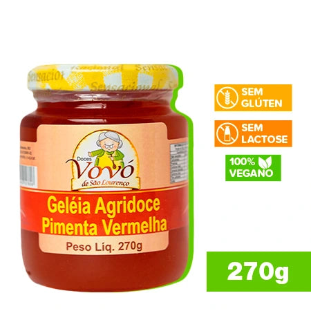 GELEIA DOCE DA VOVO AGRIDOCE PIMENTA 270g