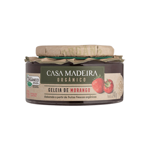 GELEIA CS MADEIRA ORGANICA 240g MORANGO