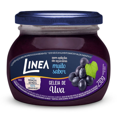 GELEIA LINEA SUCRALOSE ZERO UVA 230g