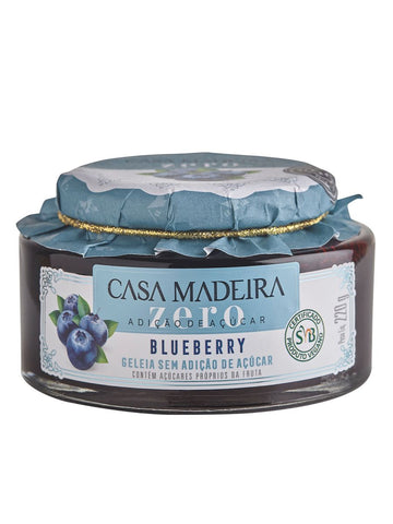 GELEIA CASA MADEIRA ZERO BLUEBERRY 220g