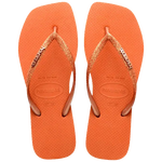 HAVAIANAS SLIM SQUARE GLITTER LARANJA CERRADO 35/36