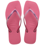 HAVAIANAS SLIM SQUARE GLITTER ROSA VELUDO 39/40