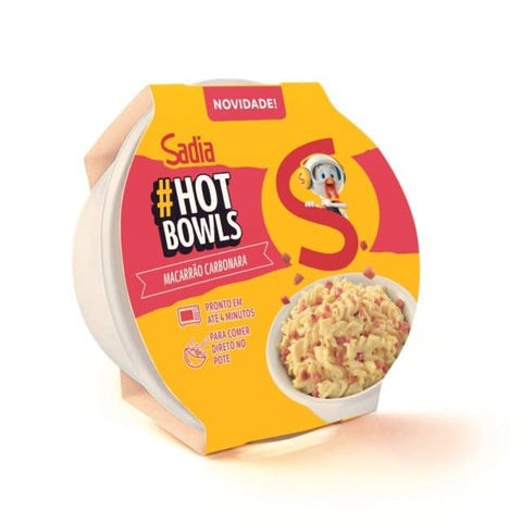 MACARRAO SADIA HOT BOWLS CARBONARA BACON 300g