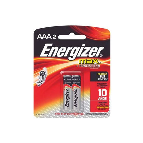 PILHA ENERGIZER MAX ALCALIN AAA C/2