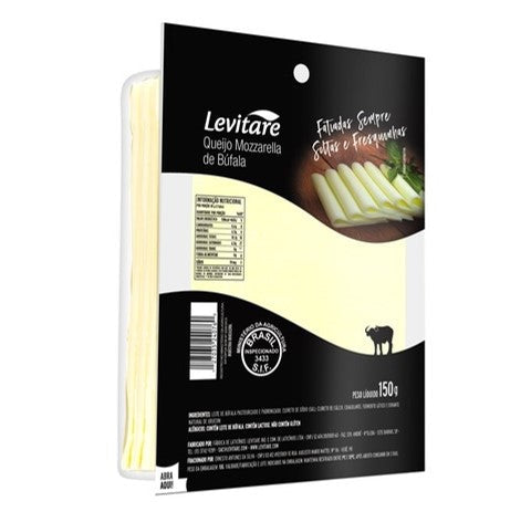 QUEIJO MOZZARELLA BUFALA LEVITARE FATIADO 150g