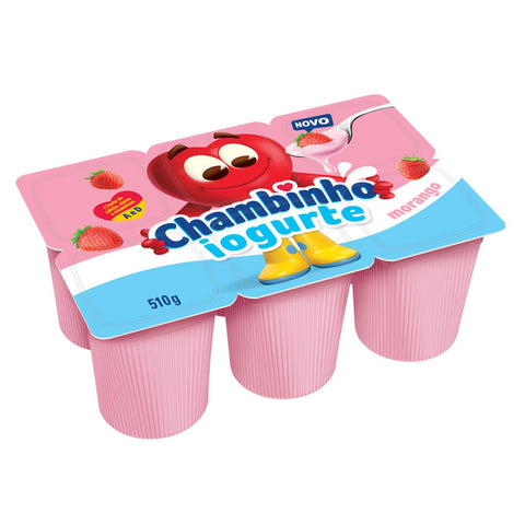 IOGURTE NESTLE CHAMBINHO POLPA 510G MORANGO