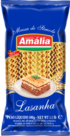MASSA LASANHA STA AMALIA SEMOLA 500G