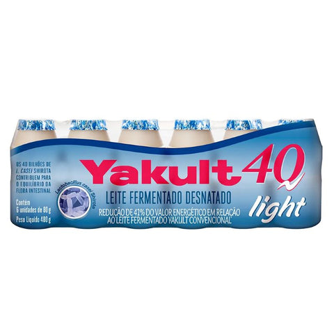 LEITE FERMENT YAKULT 40 LIGHT 480G C/6