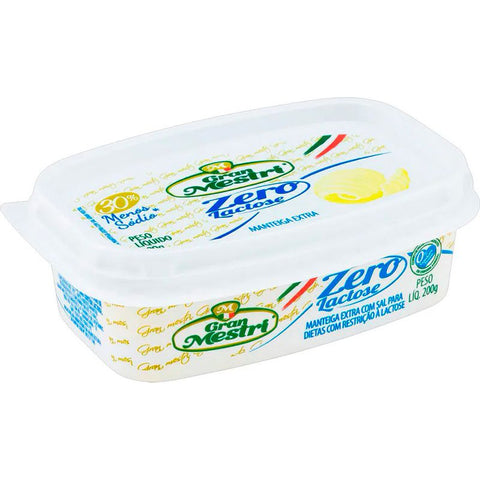 MANTEIGA GRAN MESTRI ZERO LACTOSE C/SAL 200G