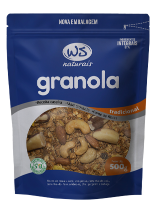 GRANOLA WS NATURAIS TRADICIONAL 500g