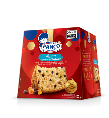 PANETTONE PANCO FRUTAS ZERO 400G