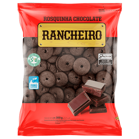BISCOITO RANCHEIRO ROSQUINHA CHOCOLATE 300g