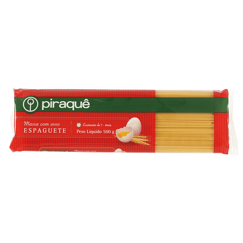 MACARRAO PIRAQUE OVOS 500G ESPAGUETE