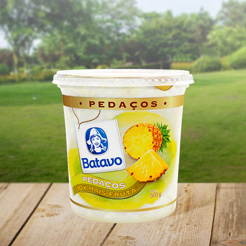 IOGURTE BATAVO PEDACOS 450G FRUTAS ABACAXI