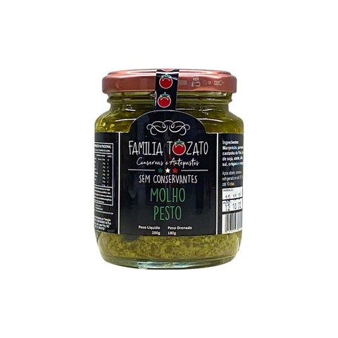 MOLHO PESTO FAMILIA TOZATO MANJERICAO 550ml