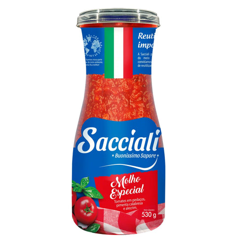 MOLHO TOMATE SACCIALI PASSATA DI POMODORO VD 530g