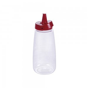 BISNAGA PLASUTIL FLIP 520ML VERMELHA
