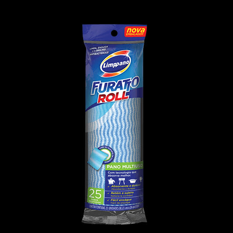PANO LIMPPANO MULTIUSO FURATTO C/25 ROLL AZUL