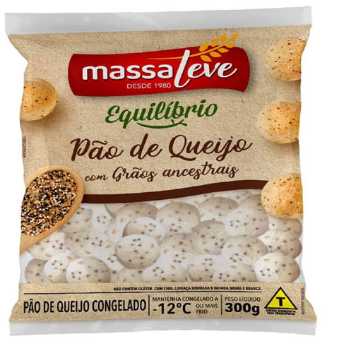 PAO DE QUEIJO MASSA LEVE GRAOS ANCESTRAIS 300g