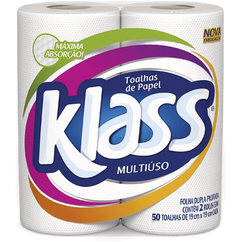 PAPEL TOALHA KLASS C/2 50 FOLHAS