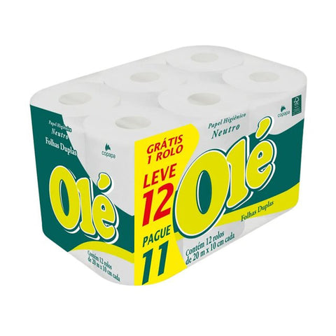PAPEL HIGIENICO OLE NEUTRO FD 20M C/12