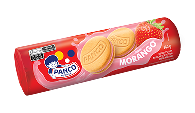 BISCOITO PANCO RECH 140g MOUSE MORANGO