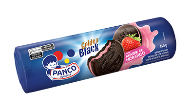 BISCOITO PANCO RECH GOLDEN BLAK MORANGO 120g