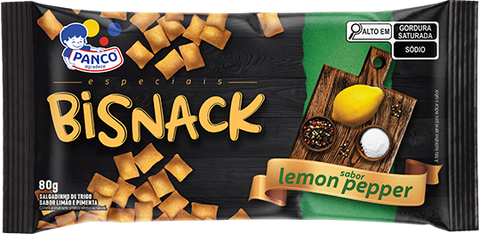 BISCOITO PANCO BISNACK 80g LEMON PEPPER