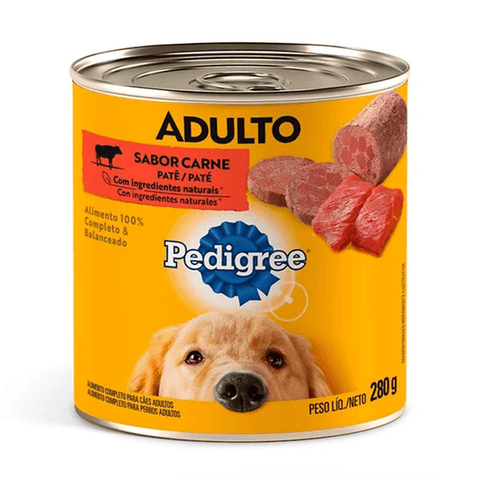 RACAO PEDIGREE ADULTO PATE CARNE LT 280G