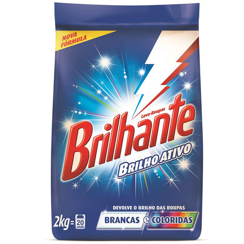 LAVA ROUPAS PO BRILHANTE BRILHO ATIVO 2KG