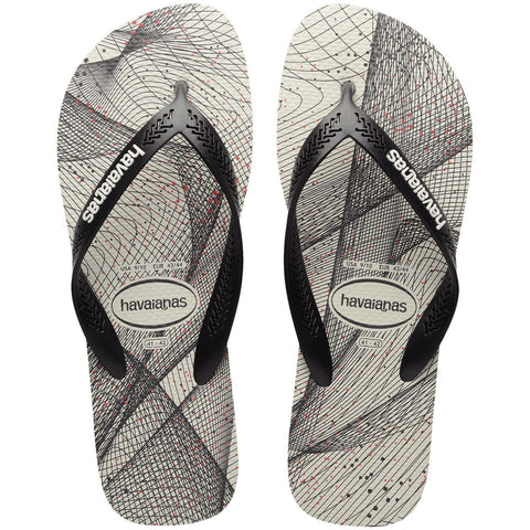 HAVAIANAS AERO GRAPHIC BRANCO/PRETO/BRANCO 43/44
