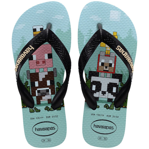 HAVAIANAS KIDS MINECRAFT AZUL LAVANDA 33/34