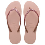 HAVAIANAS SLIM GLITTER II ROSA BALLET DOURADO 35/36