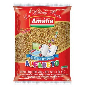 MACARRAO STA AMALIA OVOS 500g ALFABETO