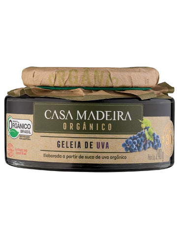 GELEIA CASA MADEIRA ORGANICA UVA 240G