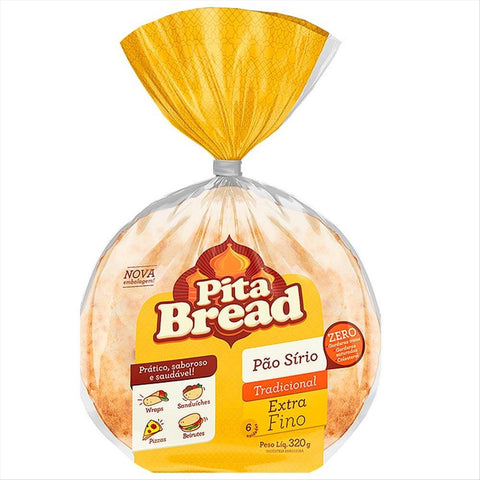 PAO SIRIO PITA BREAD MEDIO C/6 320G