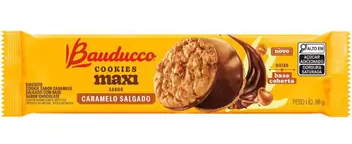 BISCOITO BAUDUCCO COOKIES MAXI 96g CARAMELO