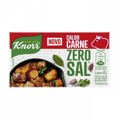 CALDO KNORR CARNE ZERO SAL 48g