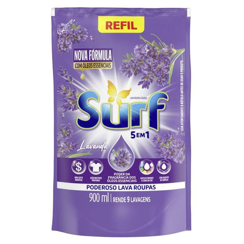 LAVA ROUPAS LIQ SURF RF SH 900ML LAVANDA