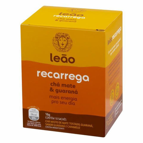 CHA LEAO RECARREGA MATE & GUARANA C/10 16g
