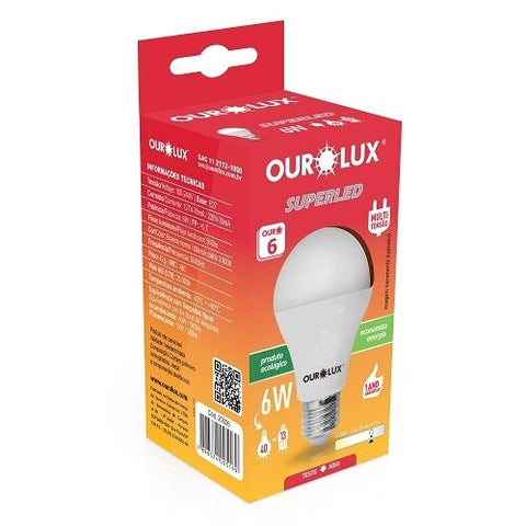 LAMPADA OUROLUX SUPER LED 6W