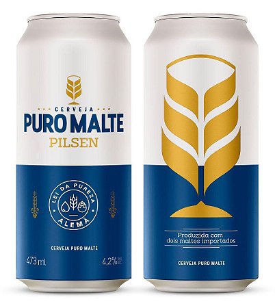 CERVEJA PURO MALTE PILSEN 473ml