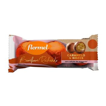 BOMBOM FLORMEL RECHEADO CARAMELO NOZES C/3 37,5G
