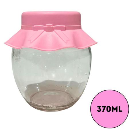 POTE VIDRO TAMPA LACO COLOR 370ml