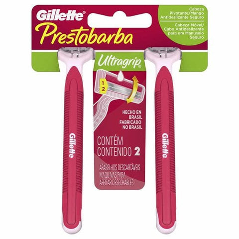 APARELHO GILLETTE PRESTOBARBA GRIP FEM C2 MOVEL