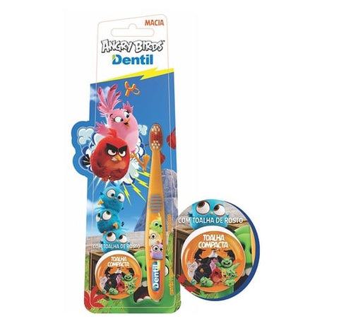 ESCOVA DENTAL DENTIL KIDS ESCOLA CIDERELA C/REGUA