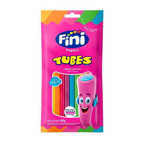 BALA FINI REGALIZ TUBES 80g ARCO IRIS